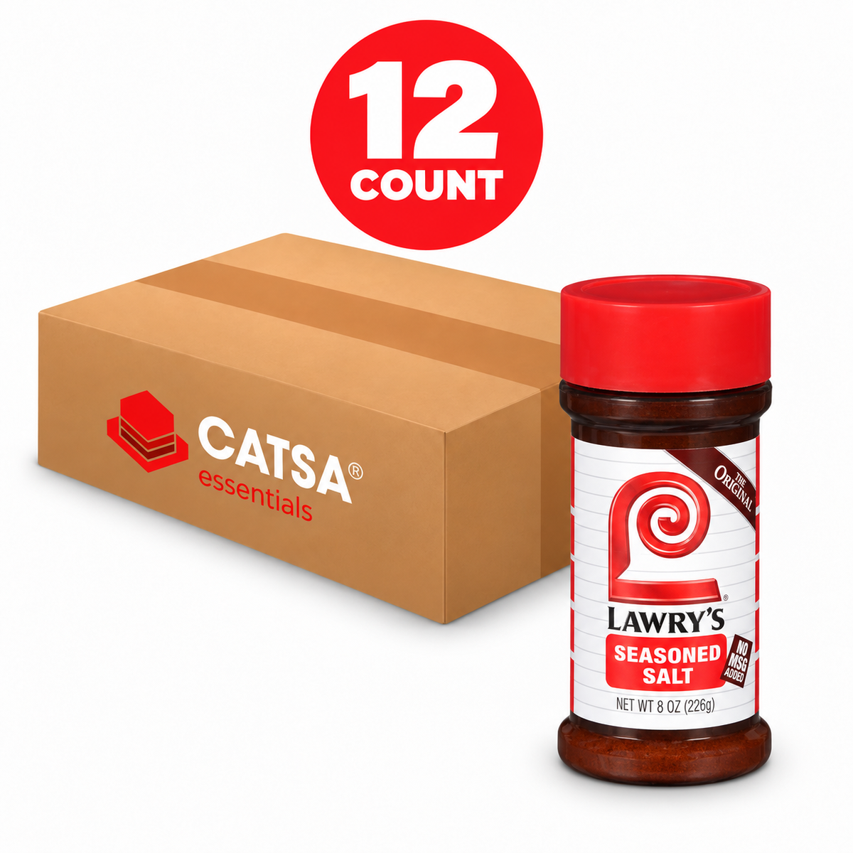 LAWRY'S SEASONED SALT 8 OZ - PACK OF 12