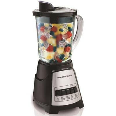 Hamilton Beach Power Elite 40 oz. 12-Speed Black Blender.