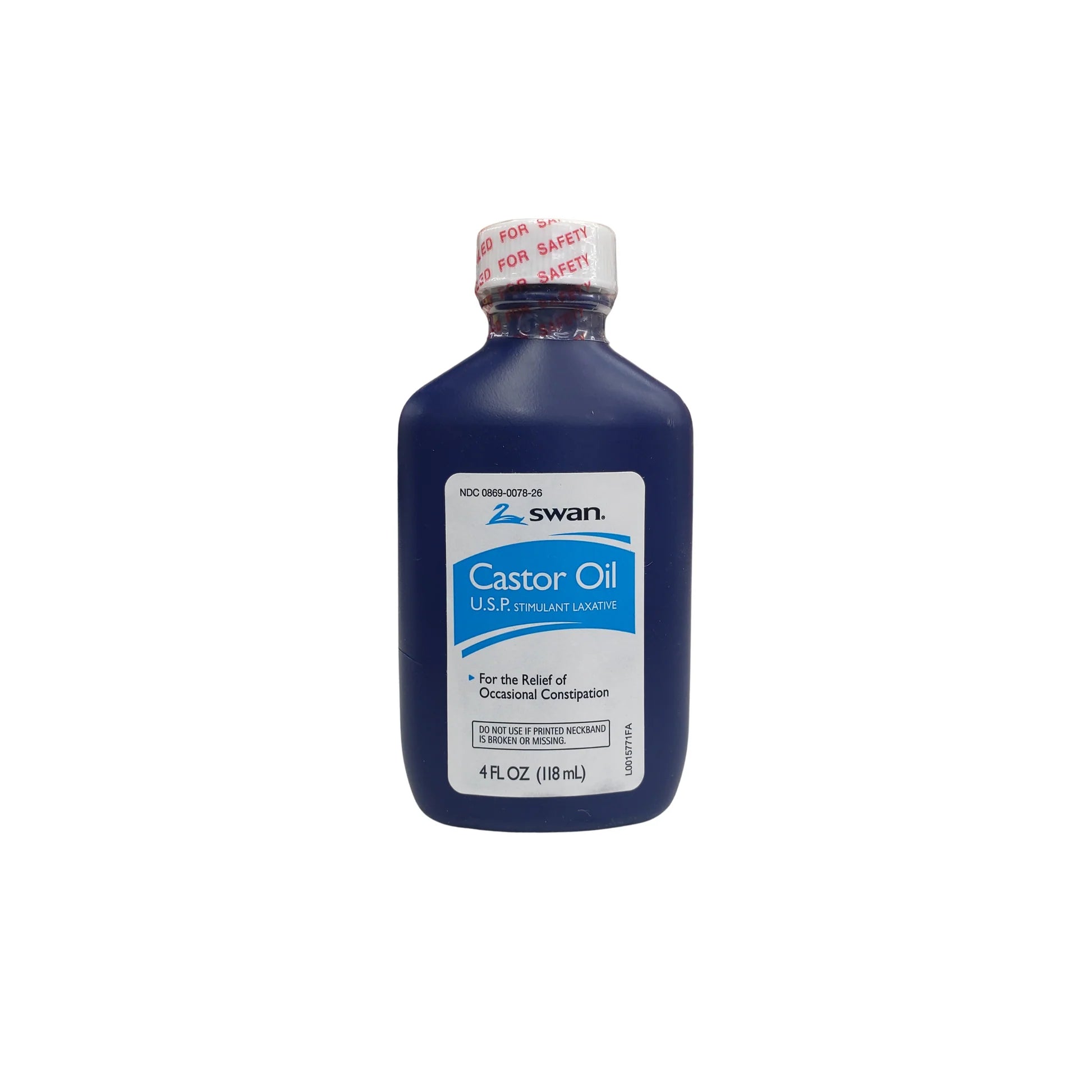 SWAN Castor Oil USP 100% Stimulant Laxative 4 oz