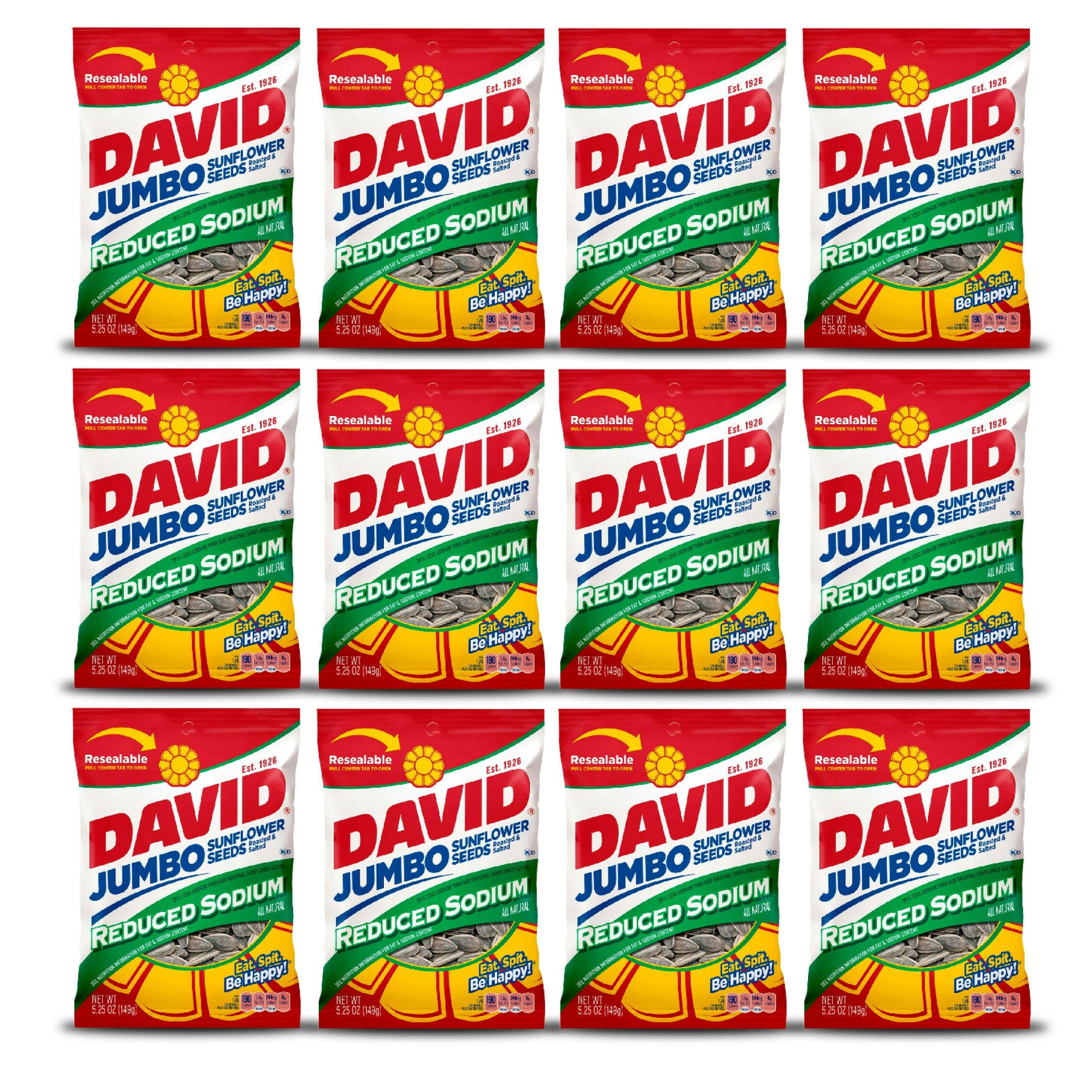 David Reduced Sodium In-Shell Sunflower Seeds 5.25 Ounce