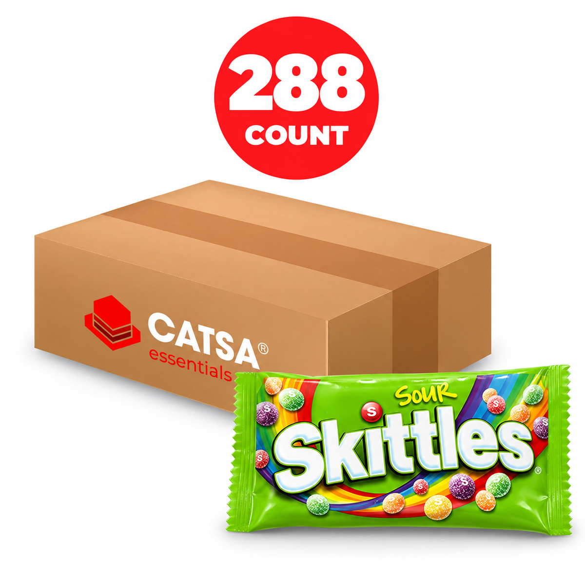 SKITTLES SOUR 1 EA - PACK OF 288