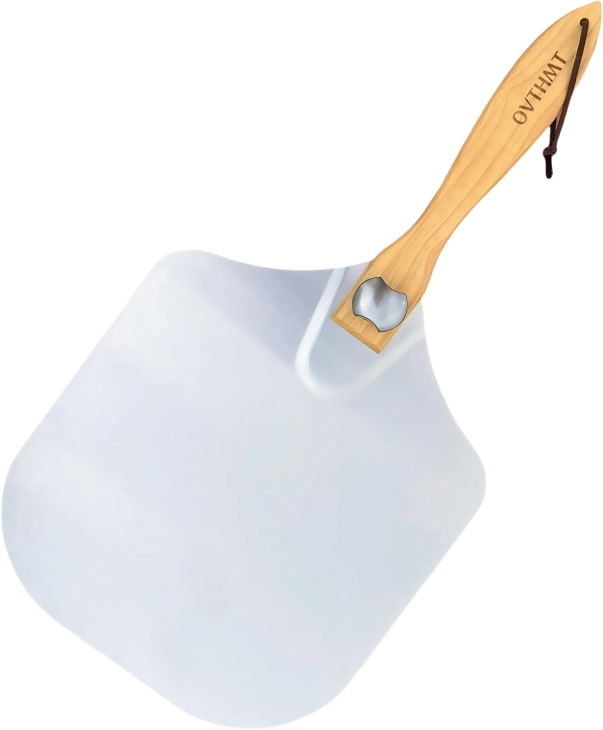 Pizza Peel 14 inch, Aluminum Pizza Paddle 14 x 16 inch with Foldable Wood Handle, Pizza Turning Peel, Pizza Spatula For Oven, Bread, Pastry, Dough, Cake, Pizza Spatula Paddle, Metal Pizza Peel (OPEN BOX)