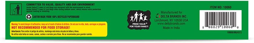 Home select 39 Gallon Trash Bags