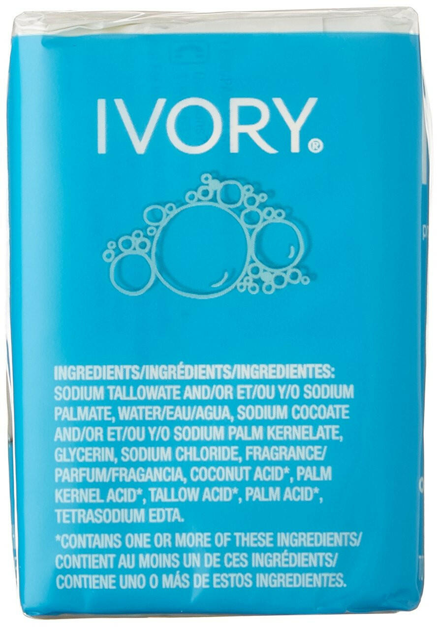 Ivory Simply Ivory Bath Bar for Unisex, 3.17oz 3 Count