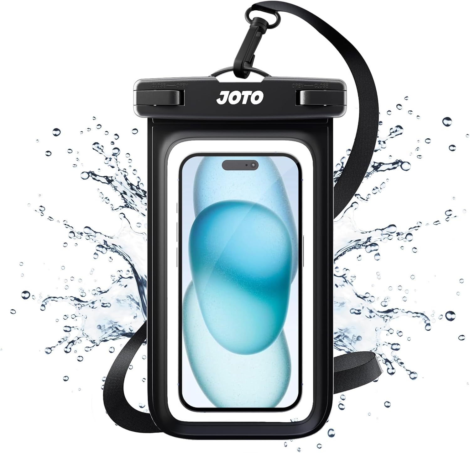 JOTO Universal Waterproof Phone Case – IPX8 Dry Bag Pouch for Smartphones
