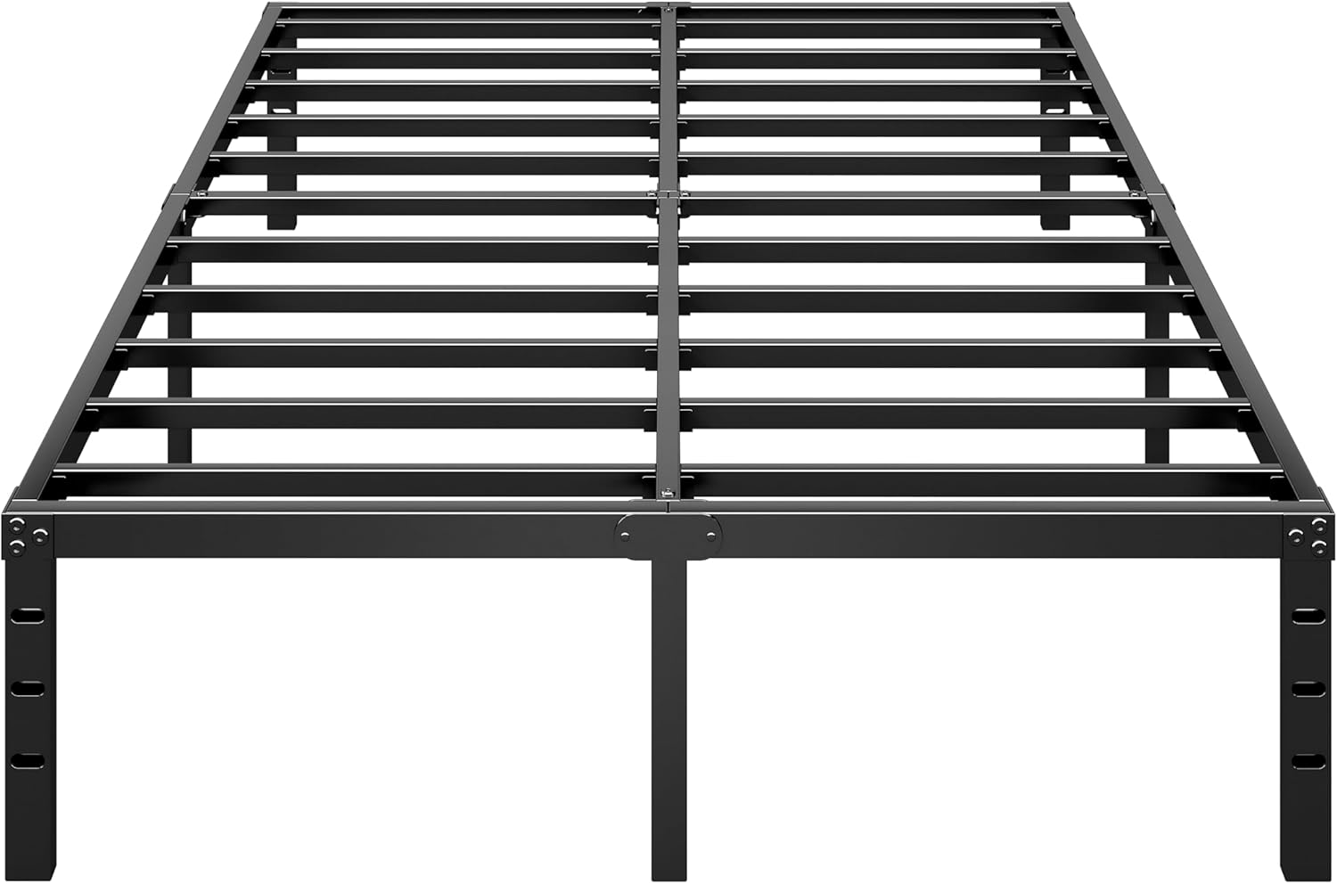 Metal Platform Bed Frame 14 Inch Tall,No Box Spring Needed,Queen Size Bed with Heavy Duty Strong Support Slats,Easy to Assemble,Black (OPEN BOX)