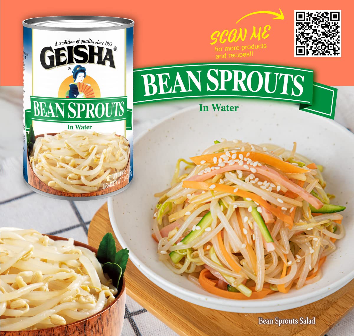 Geisha Bean Sprouts In Water 14.5 oz