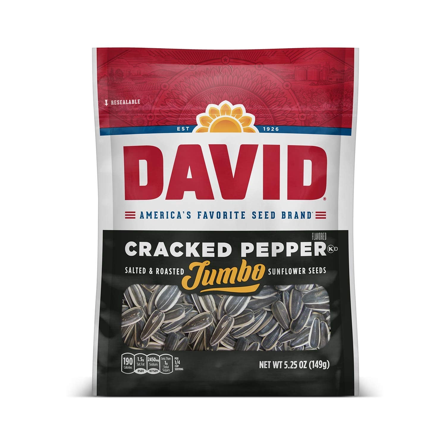 David's Cracked Pepper Seeds 5.25oz