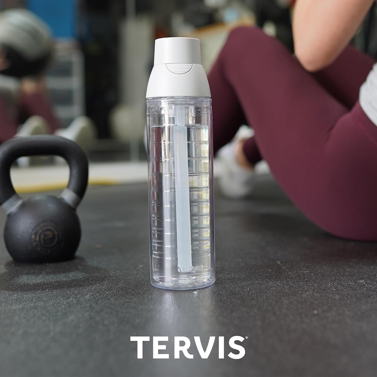 Tervis Baseballs Made in USA Double Walled Insulated Tumbler Travel Cup Keeps Drinks Cold & Hot, 24oz Venture Lite Water Bottle, Classic