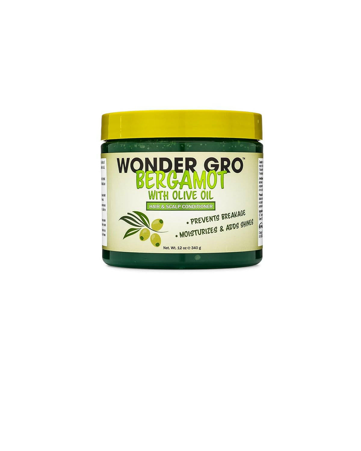 Wonder gro Bergamot with Olive Oil Hair Grease Styling Conditioner, 12oz