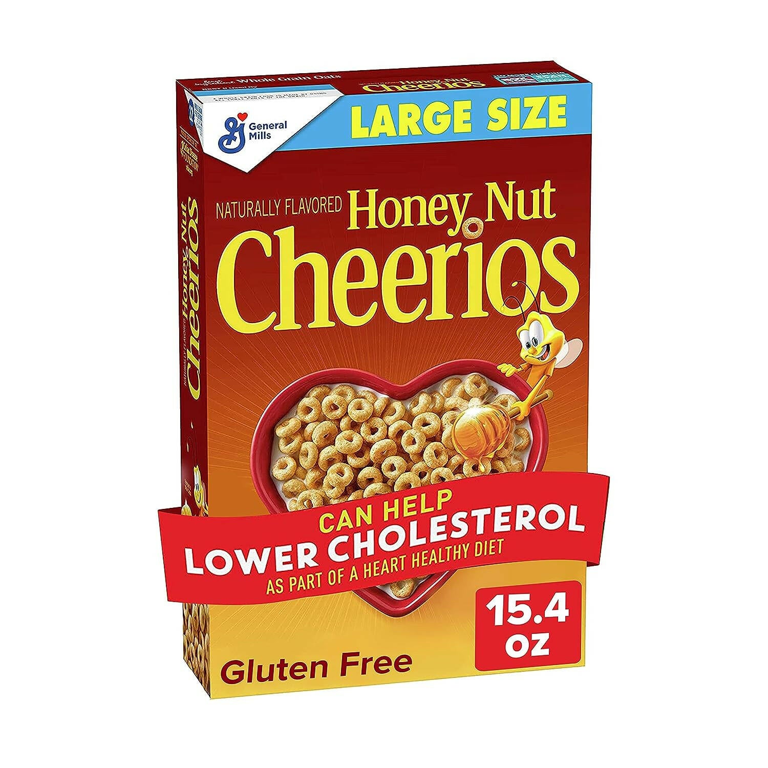 Honey Nut Cheerios Heart Healthy Cereal, Gluten Free, 15.40 OZ
