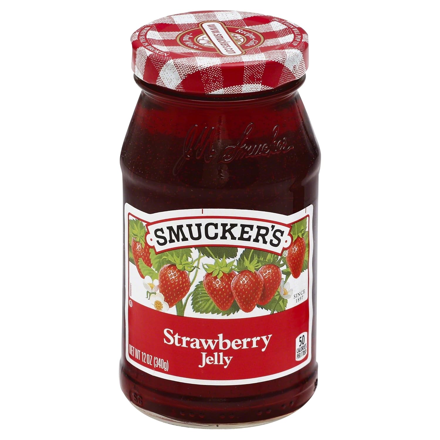 Smuckers Strawberry Jelly, Made with Real FruitJuice, 12 oz