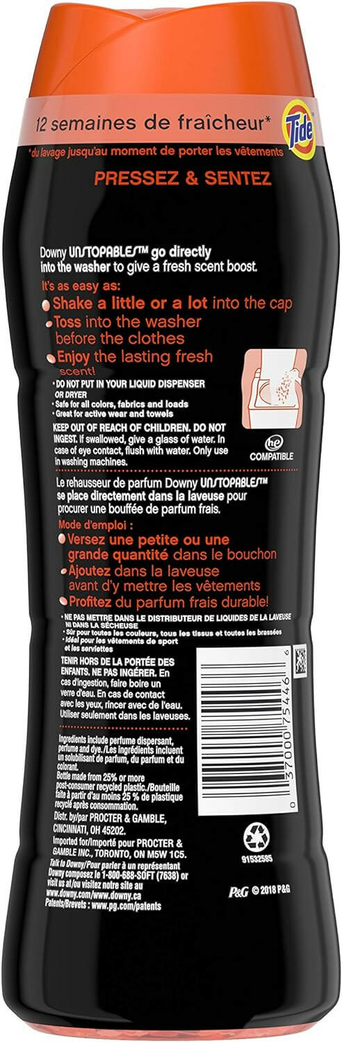 Downy Unstopables Laundry Scent, Tide Original Scent, 10 oz