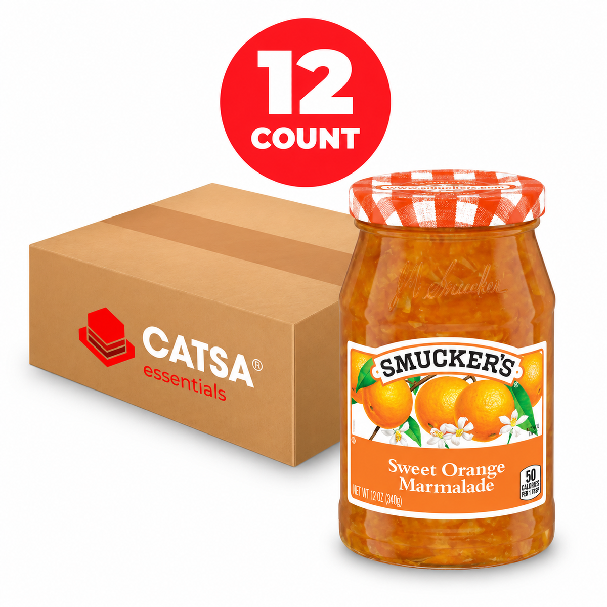 SMUCKER'S SWEET ORANGE MARMALADE 12 OZ - PACK OF 12