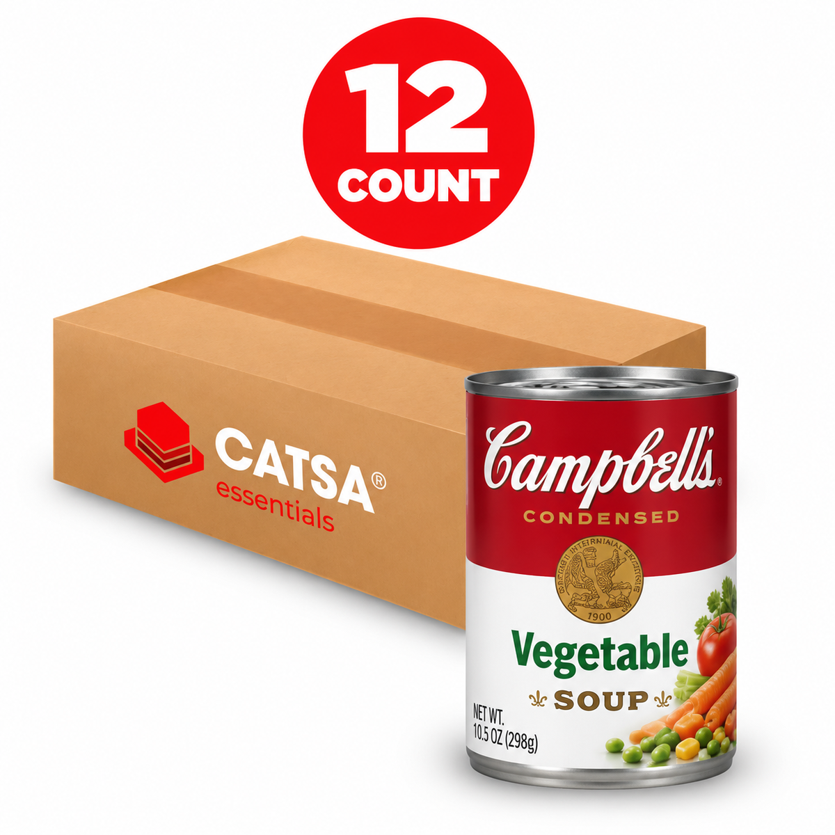 CAMPBELL'S VEGETABLE SOUP 10.5 OZ - PACK OF 12