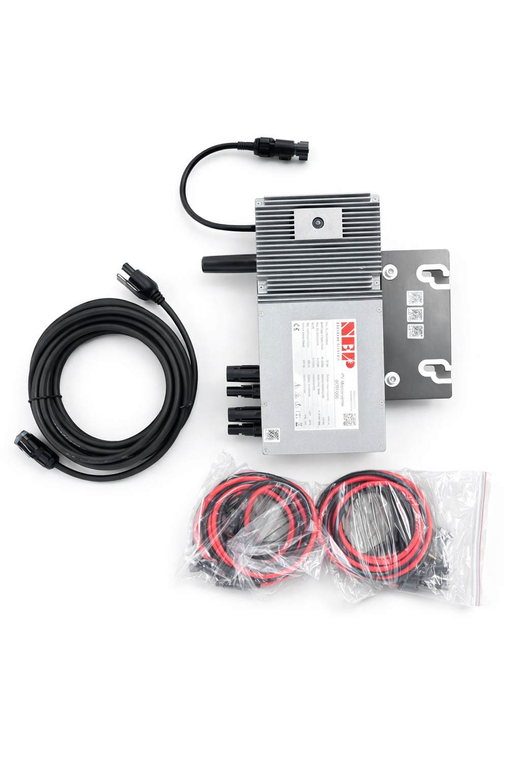 Lithox SP600 Balcony System Include All Items: (PV, Mounting, Microinverter, Cable, Plugs)