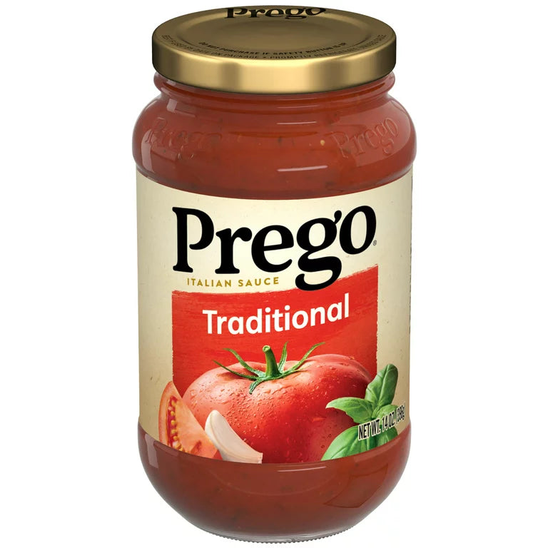 Prego Regular Traditional Italian Spaghetti Sauce, 14 oz