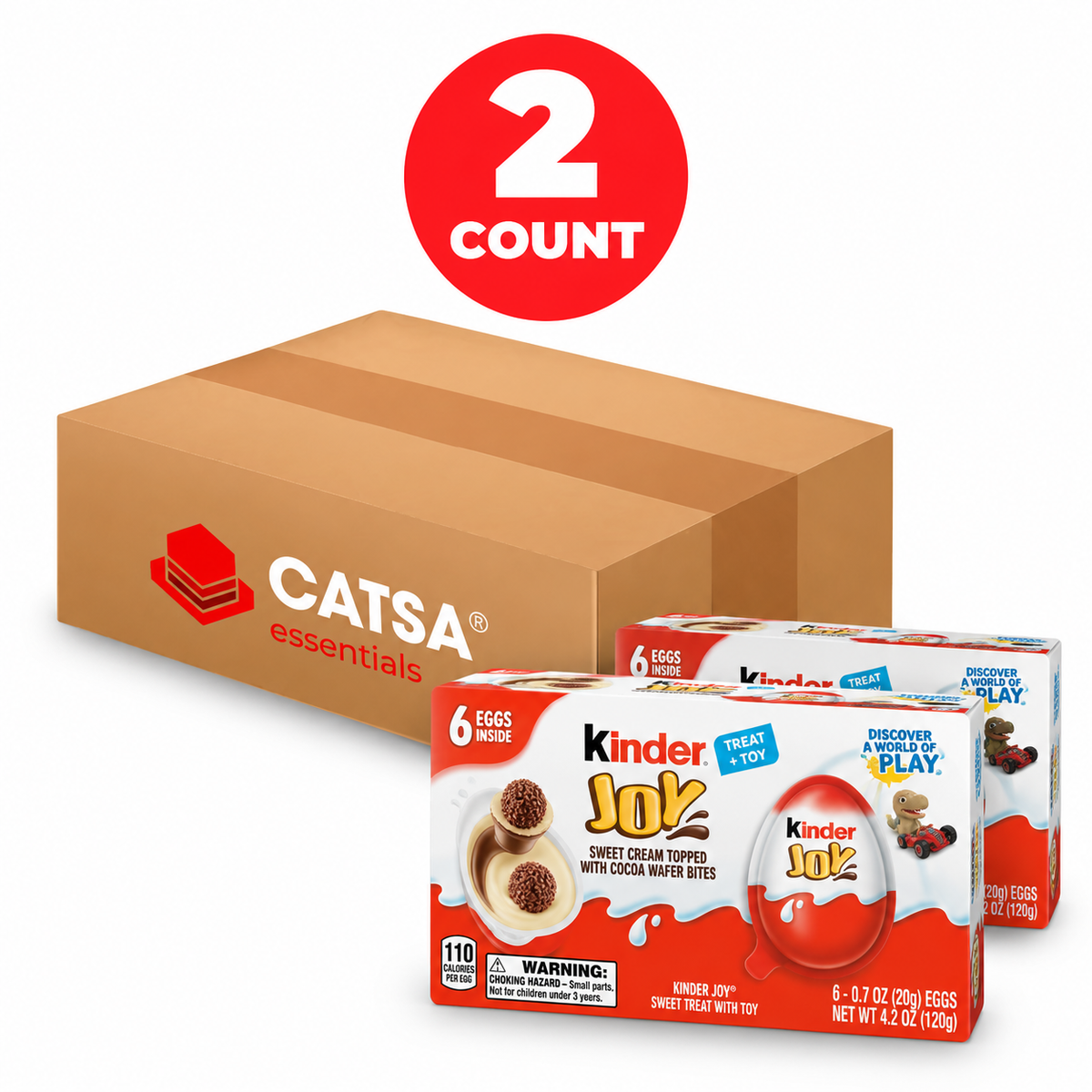 KINDER JOY 6PK MULTI PACK 5 CT - PACK OF 2