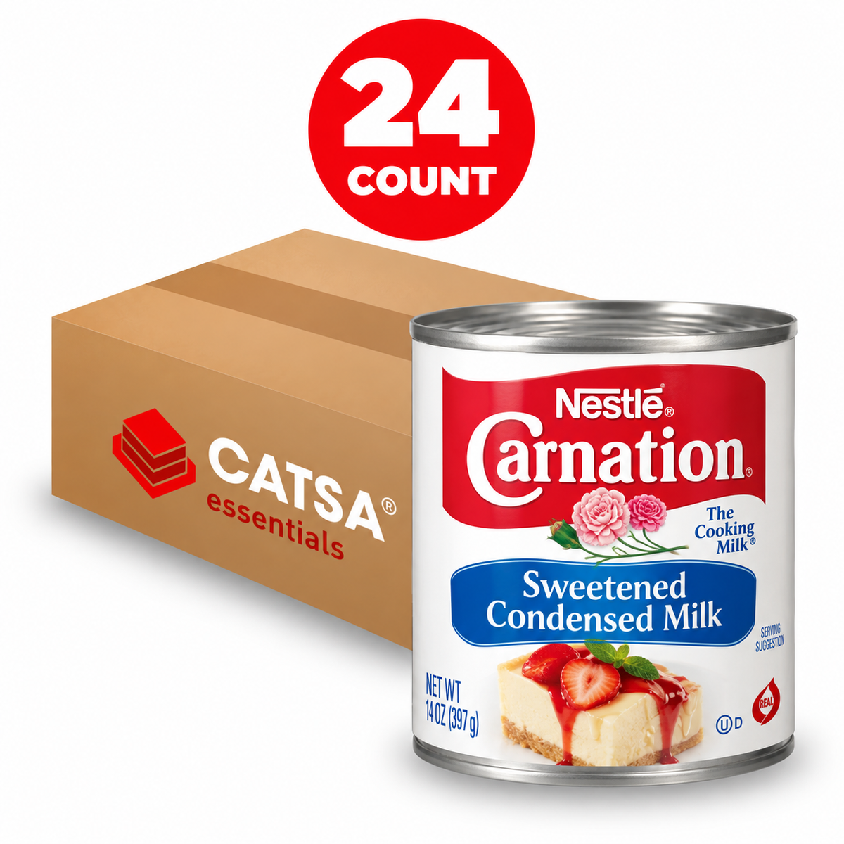 CARNATION SWEETENED CONDENSED MILK 14 OZ - PACK OF 24