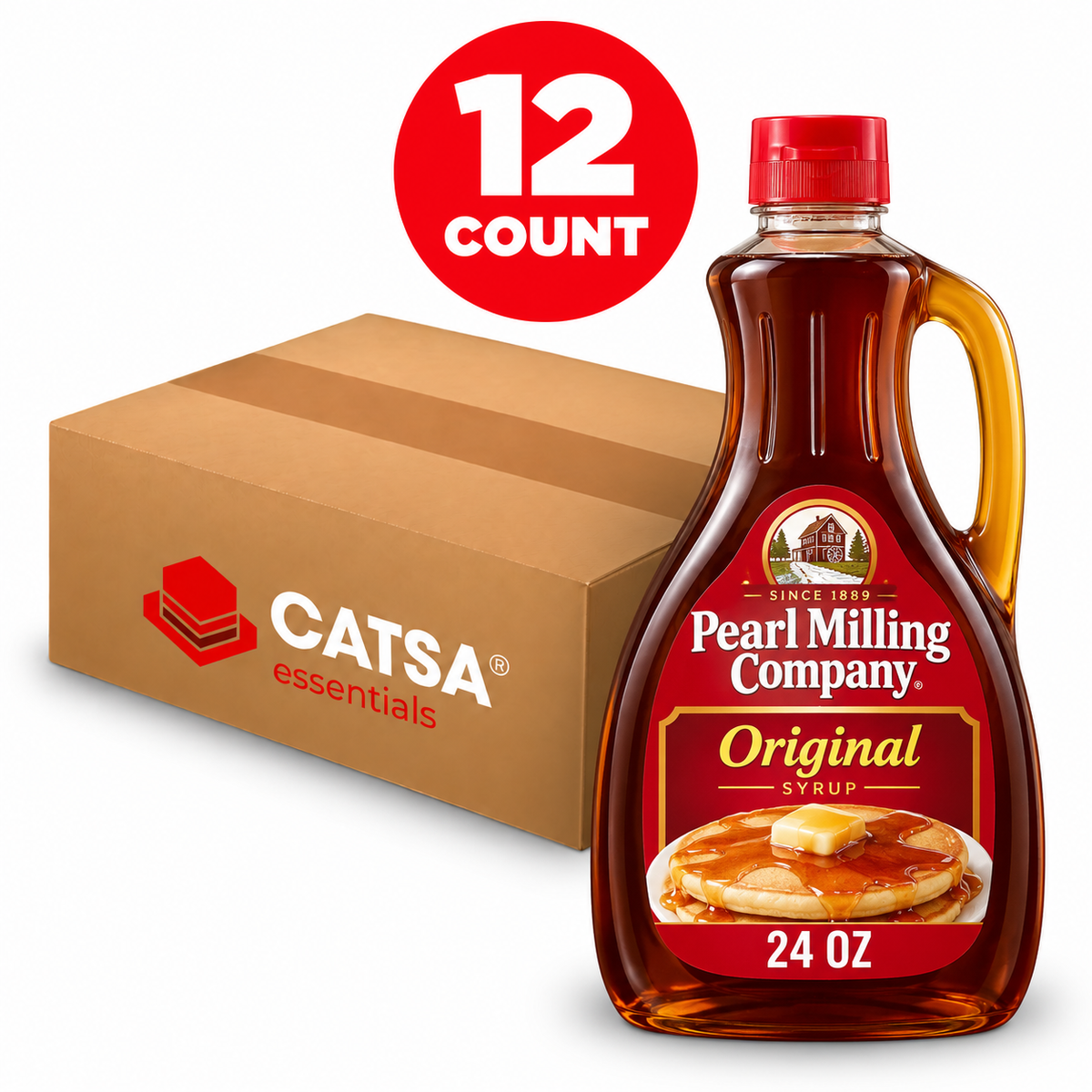PEARL MILLING COMPANY ORIGINAL SYRUP 24 OZ - PACK OF 12