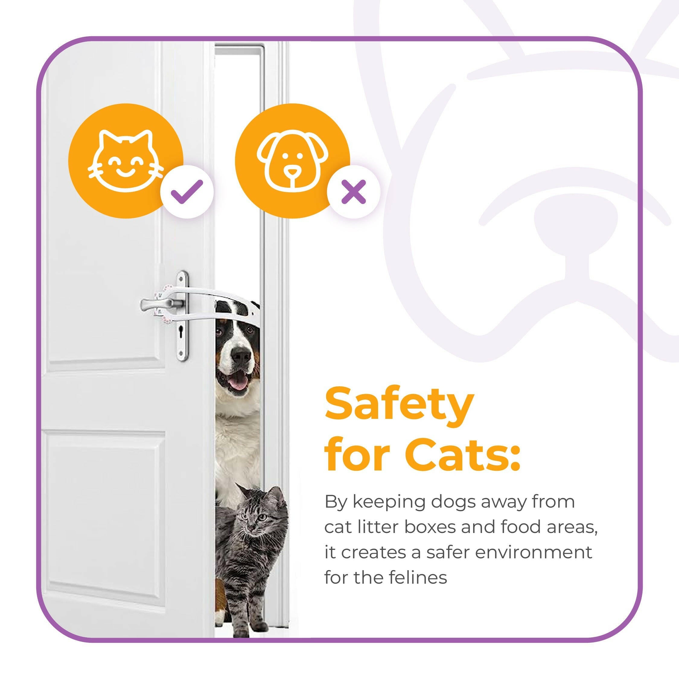Cat Door Holder: The Ultimate Solution for a Dog-Free Cat Zone! Now Available in 2 Unit Packs!