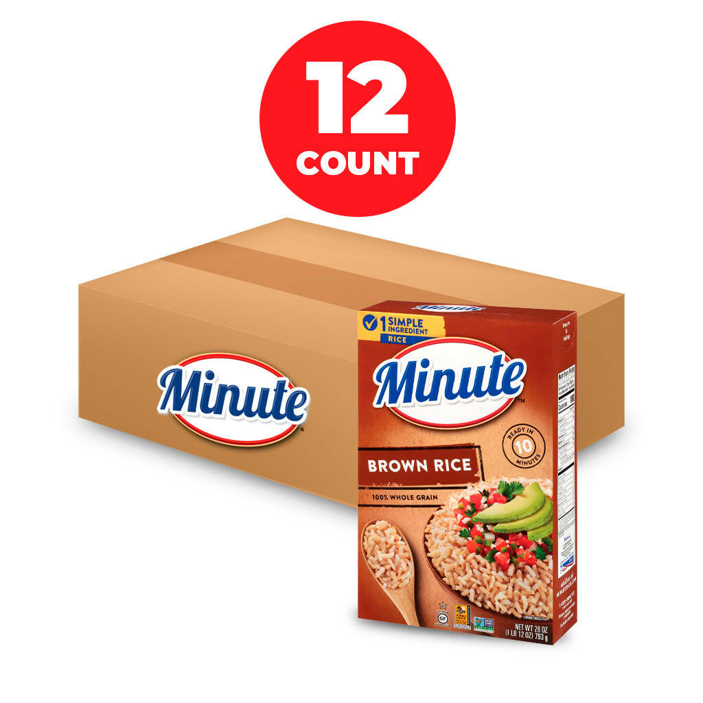 Minute Instant Brown Rice, 100 Percent Whole Grain Rice, 28 oz