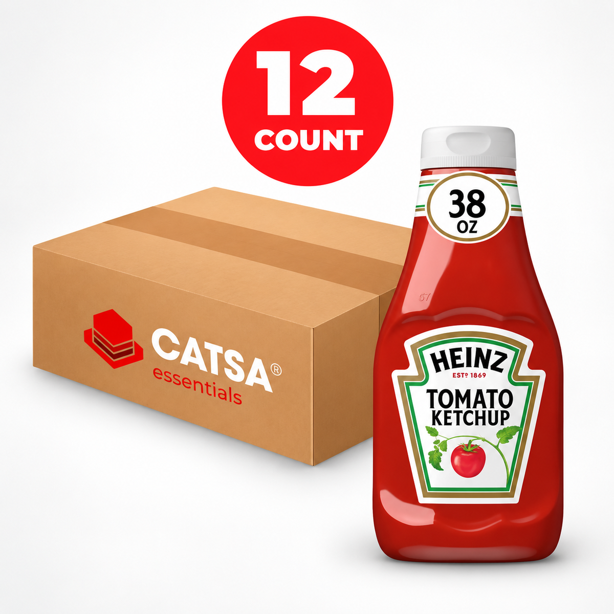 HEINZ KETCHUP 38 OZ - PACK OF 12