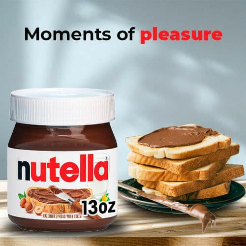 Ferrero Rocher Premium, 5.4 oz 12 pc + 2 Nutella Chocolate Hazelnut Spread 13oz.