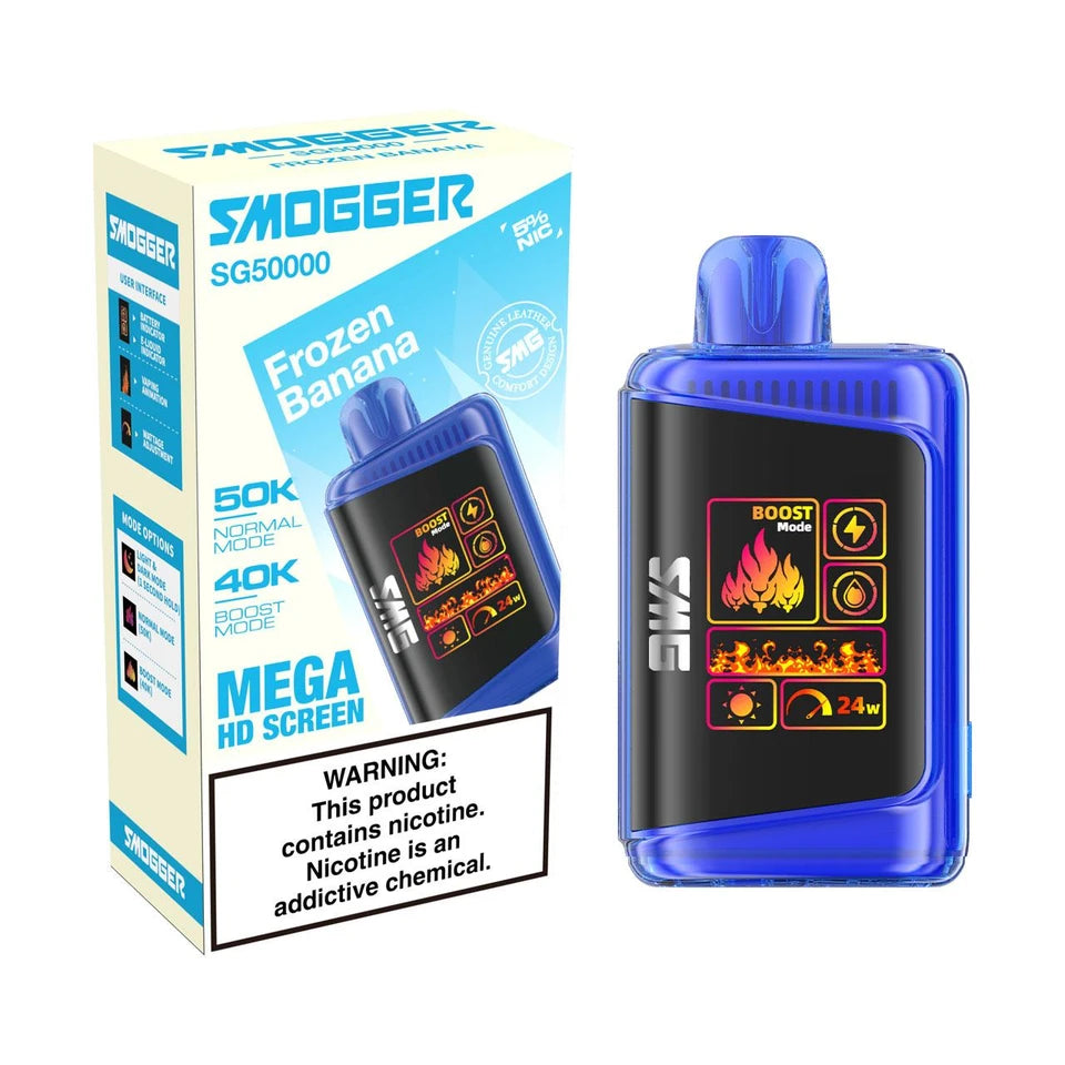 Smogger SG50000 Disposable Vape – 50,000 Puffs Rechargeable Device Multiple Flavors
