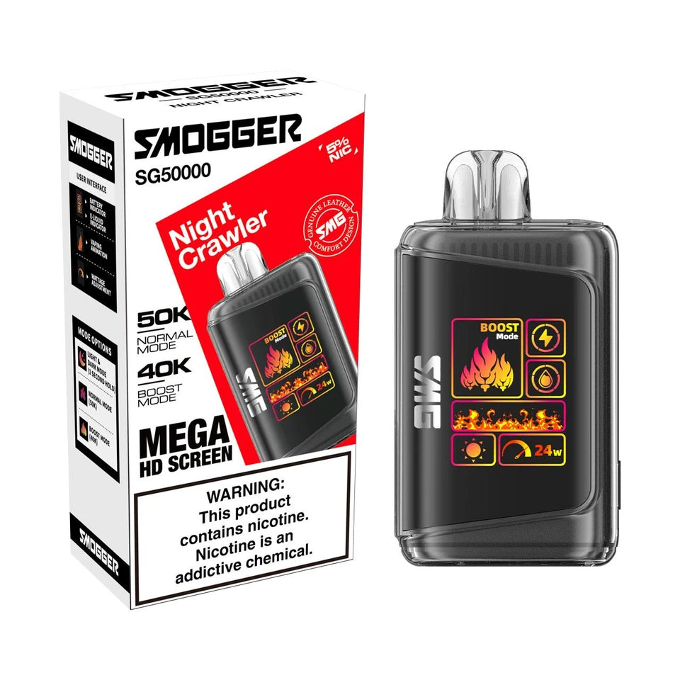 Smogger SG50000 Disposable Vape – 50,000 Puffs Rechargeable Device Multiple Flavors
