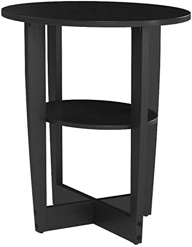 Furinno JAYA Oval End Table, Two, Walnut (OPEN BOX)