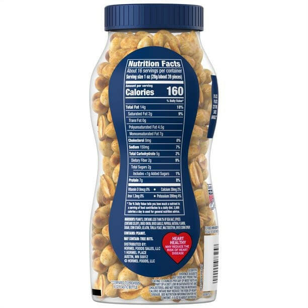 Planters Dry Roasted Peanuts, 16 oz.