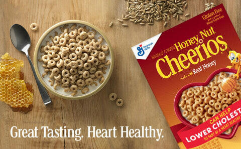 Honey Nut Cheerios, Gluten Free, 10.8 OZ + Lucky Charms Gluten Free 10.5 OZ.