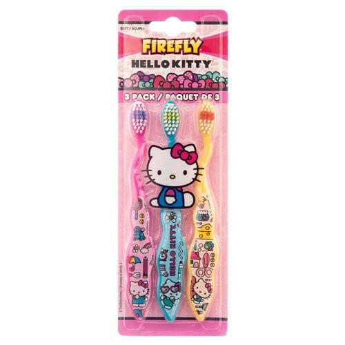Firefly Hello Kitty Toothbrush 3 pack