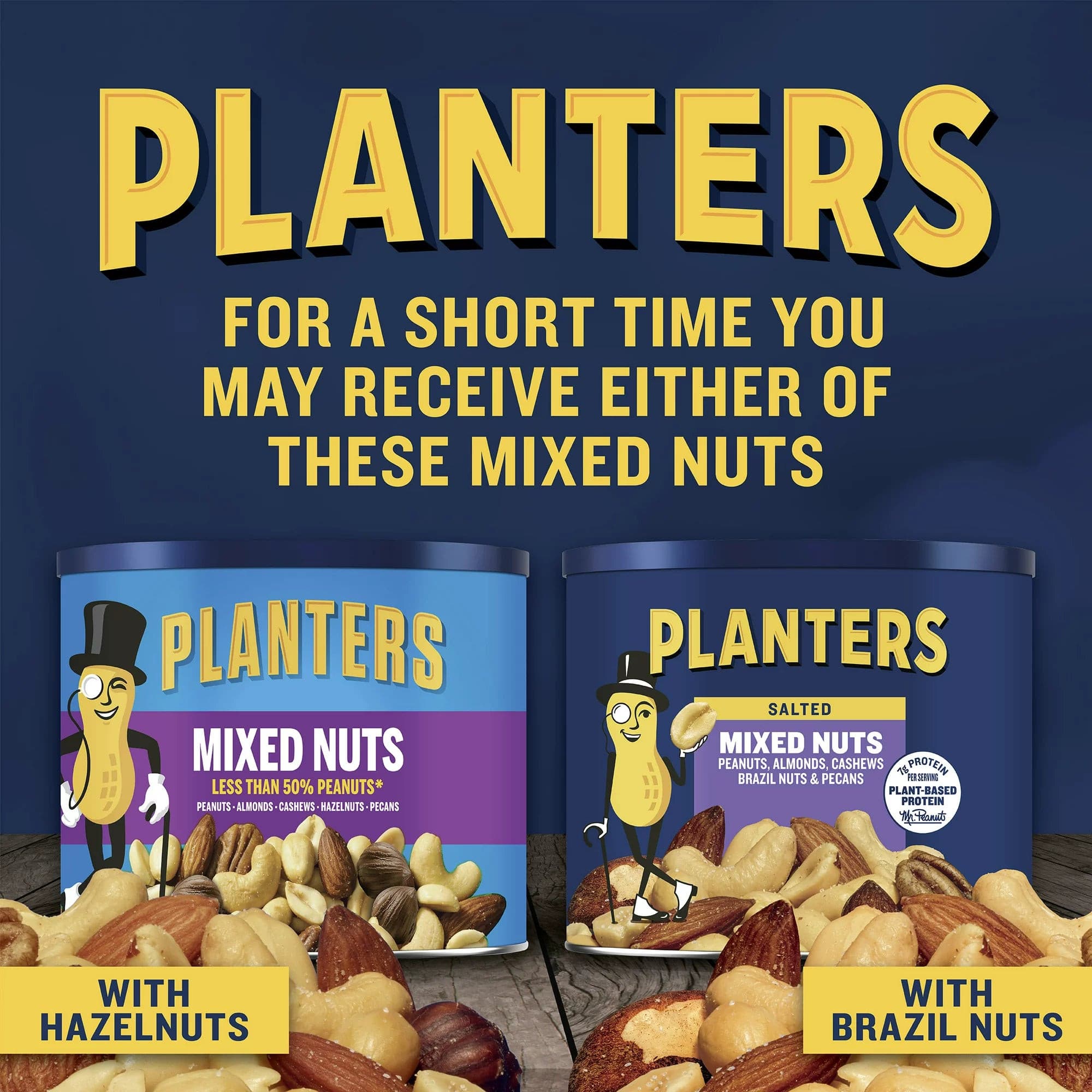 Planters Mixed Nuts Less Than 50%, 10.3 oz.