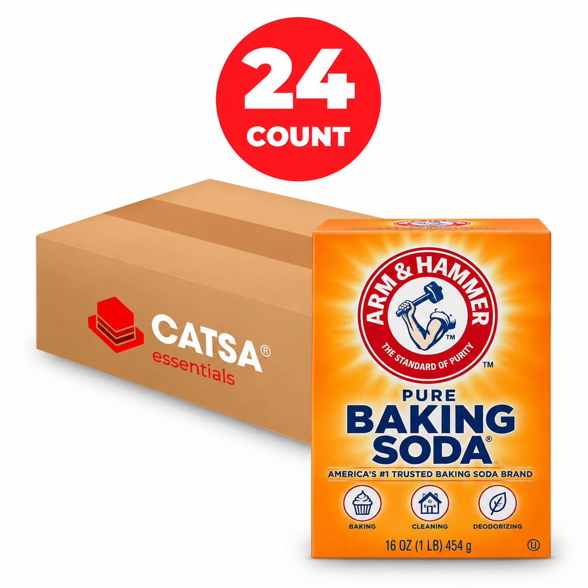 ARM & HAMMER BAKING SODA 16 OZ - PACK OF 24