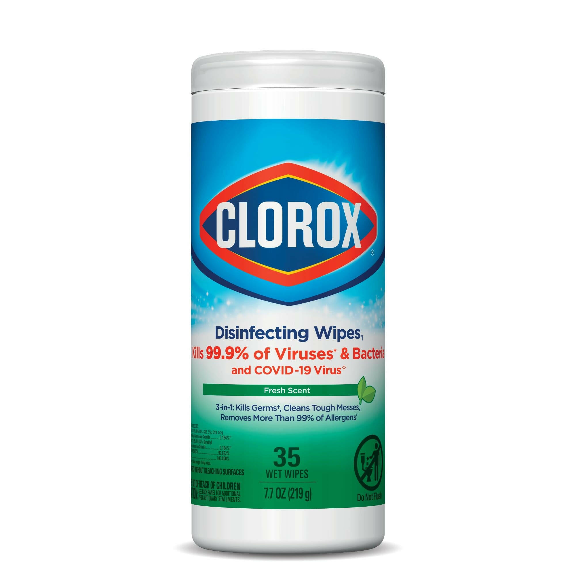 Clorox Disinfecting Wipes, Fresh Scent, 35-ct