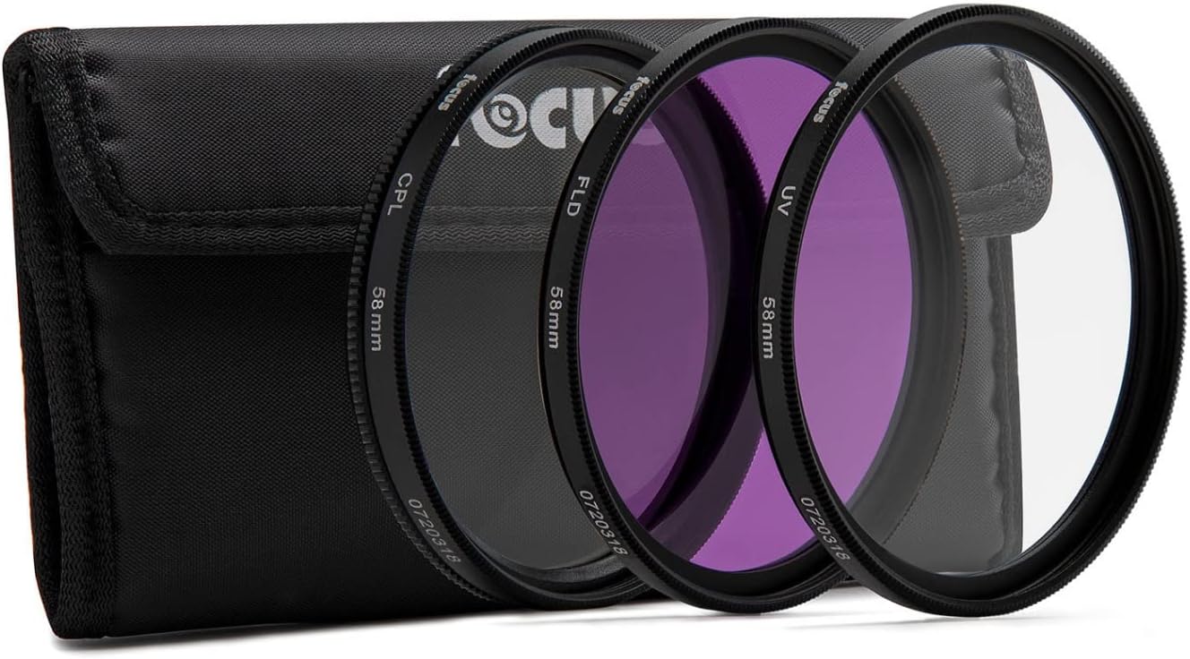 Focus Brand 58mm 3-Piece Filter Kit