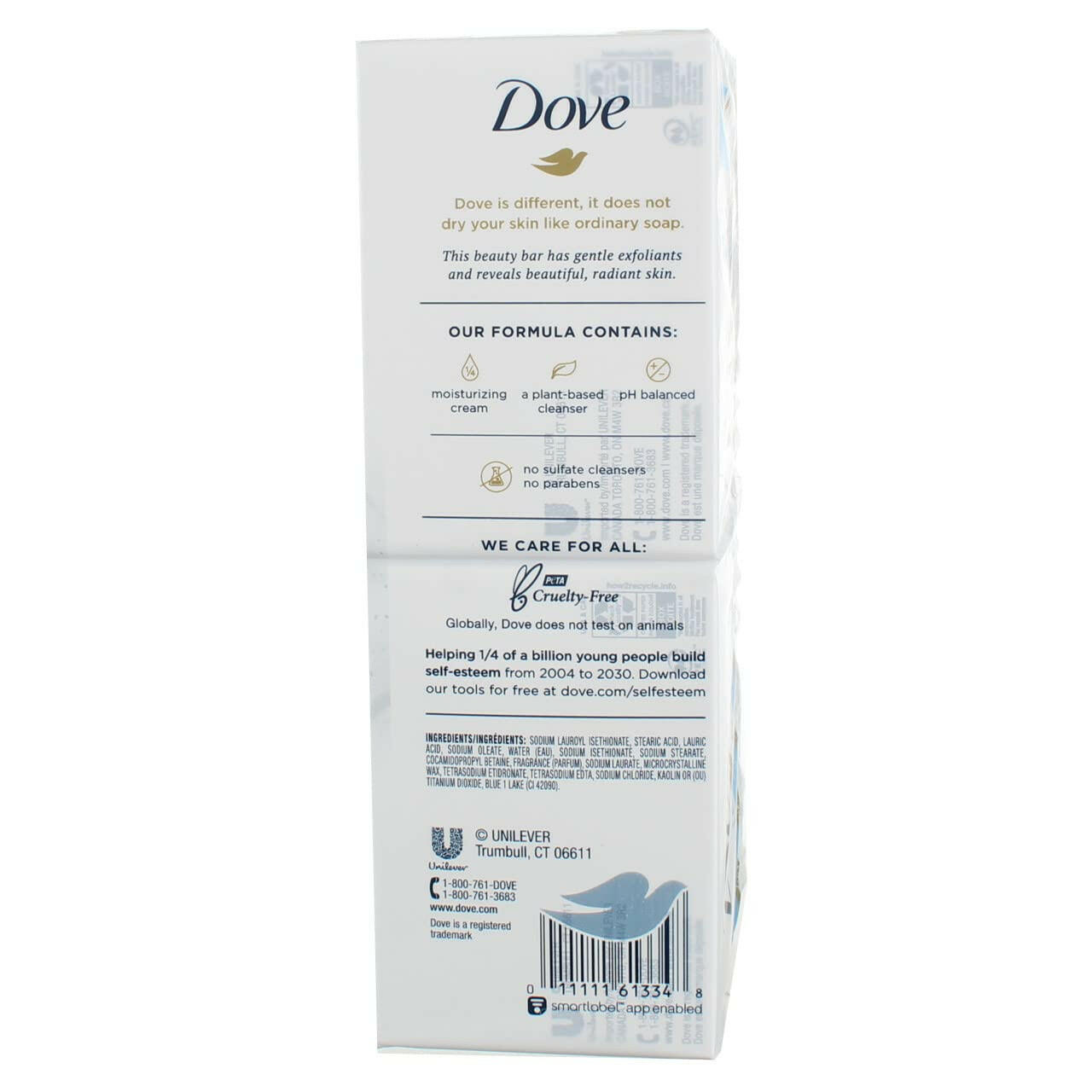 Dove Exfoliating Beauty Bar Soap 6 Bar 24oz