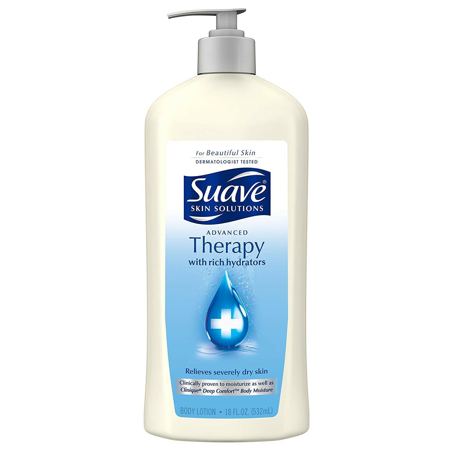 Suave Skin Lotion Advanced Therapy Moisturizer Pump 18 oz