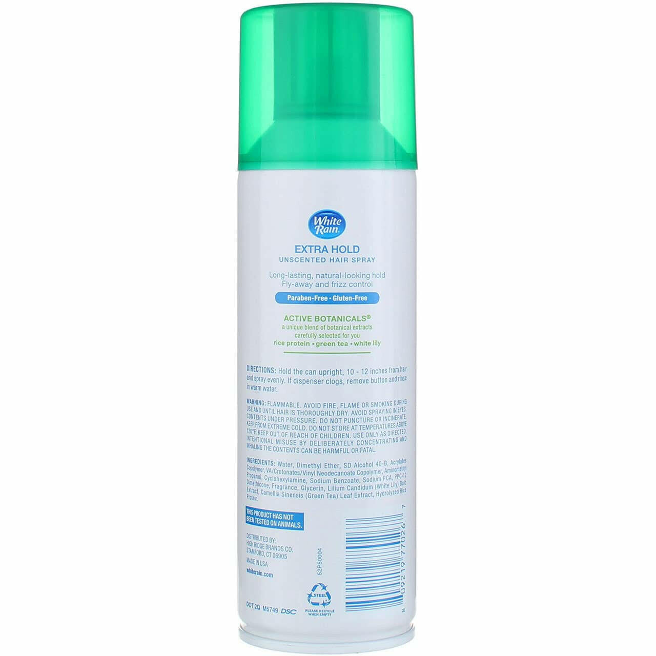 White Rain Aerosol Hairspray Unscented, Extra Hold 7 oz