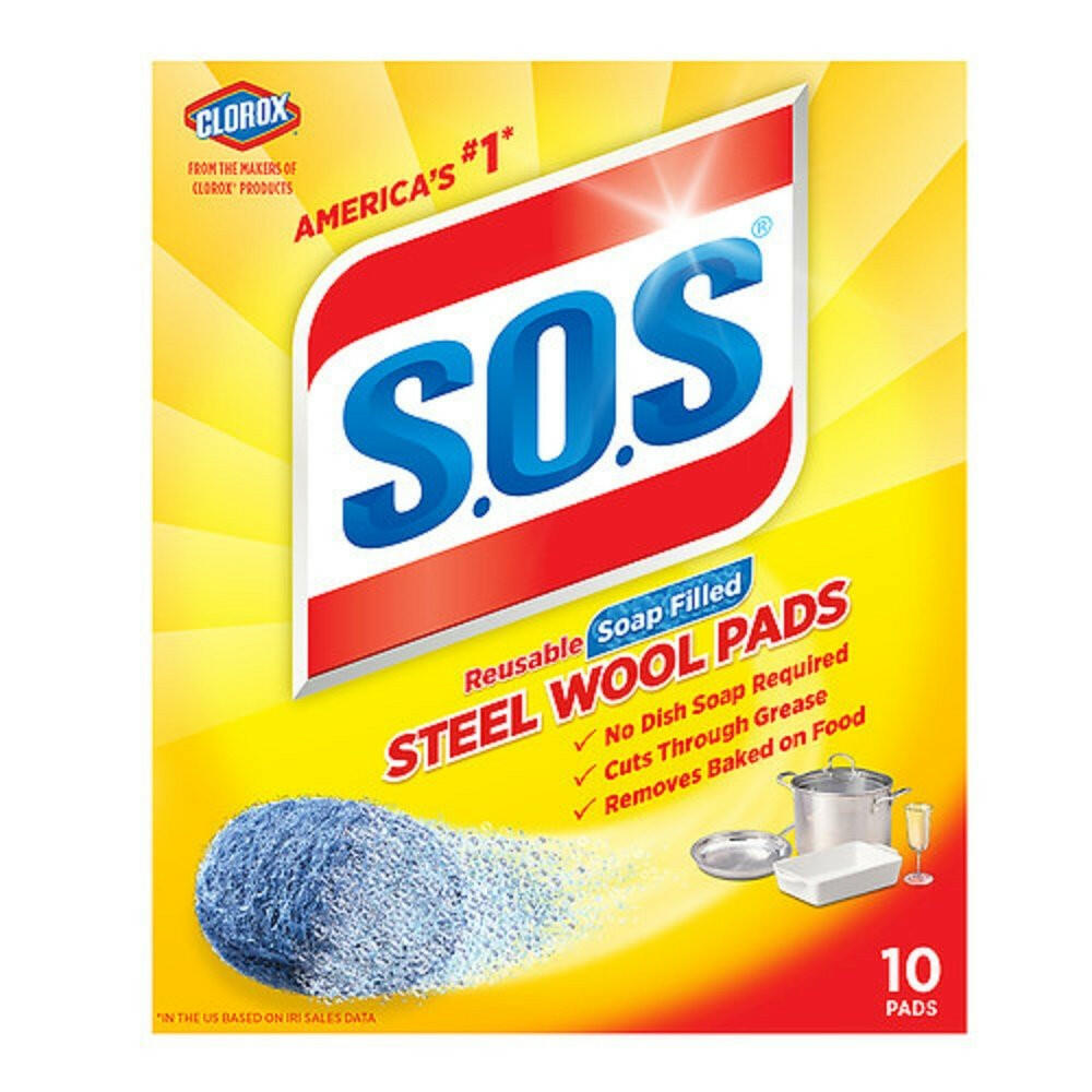 S.O.S Steel Wool Pads 10ct