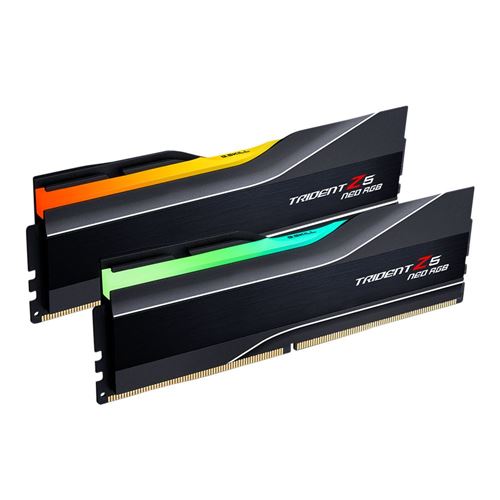 G.Skill Trident Z5 Neo RGB 64GB (2 x 32GB) DDR5-6000 PC5-48000 CL30 Dual Channel Desktop Memory Kit F5-6000J3040G32GX2-TZ5NR - Black