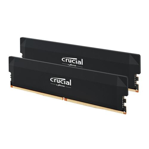 Crucial Pro 64GB (2 x 32GB) DDR5-6000 PC5-48000 CL40 Dual Channel Desktop Memory Kit CP2K32G60C40U5B - Black
