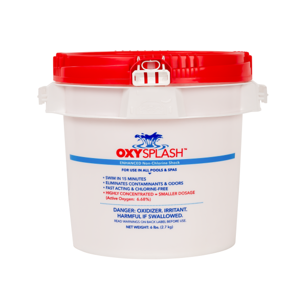 OxySplash Enhanced Non-Chlorine Shock for Pools & Spas – 6 lbs (2.7 kg)