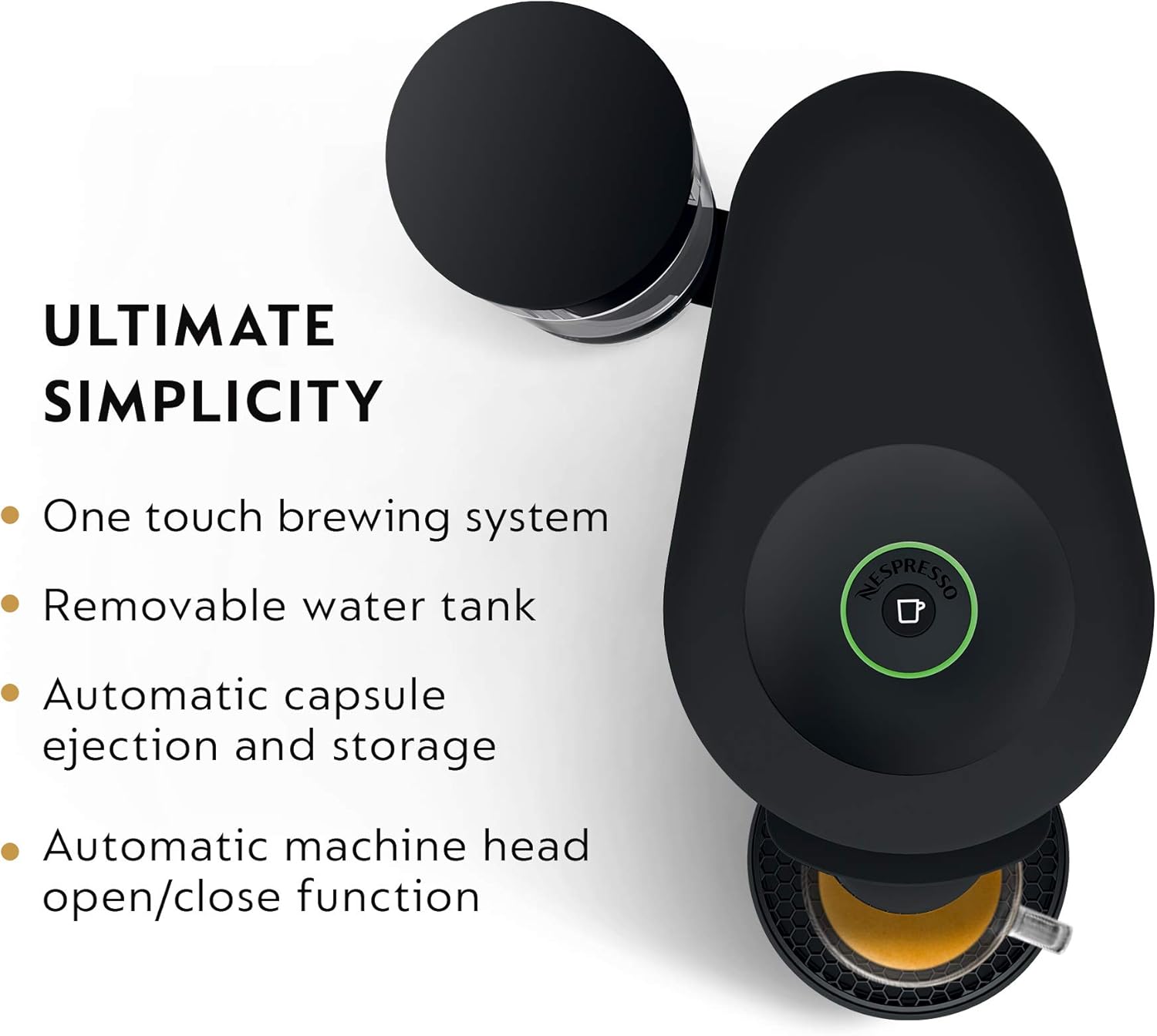 Nespresso Vertuo Plus Deluxe Coffee and Espresso Maker by De'Longhi, Matte Black (OPEN BOX)