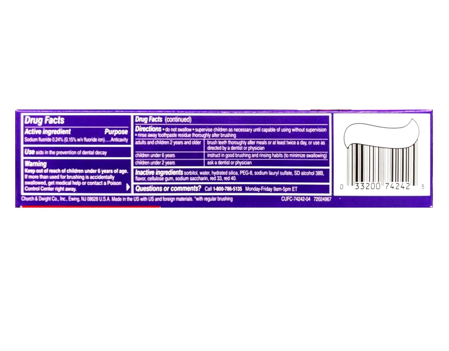 Close-Up Fluoride Toothpaste, Freshening Red Gel 4 oz