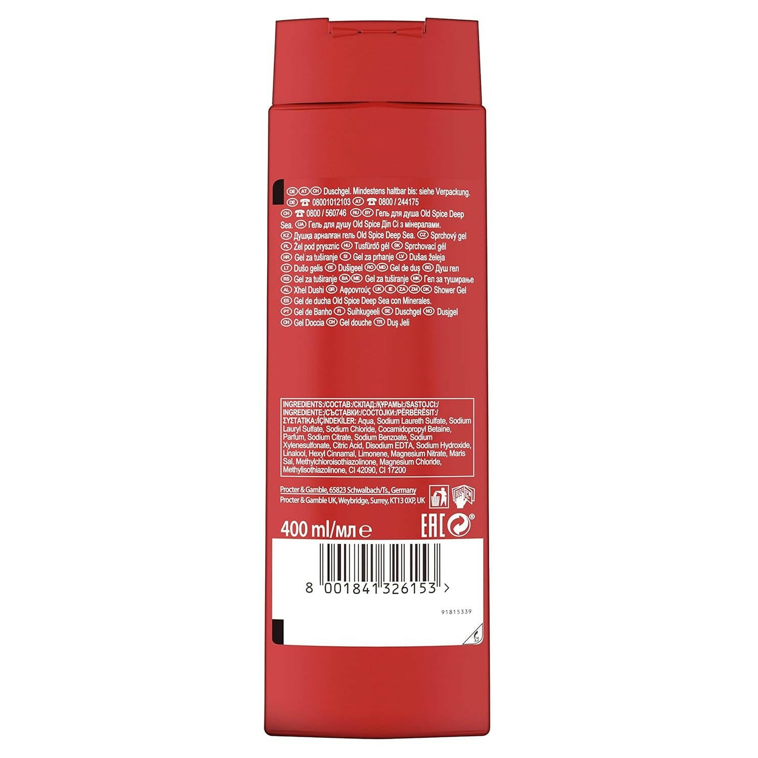Old Spice Deep Sea Gel, 13.5 fl oz.