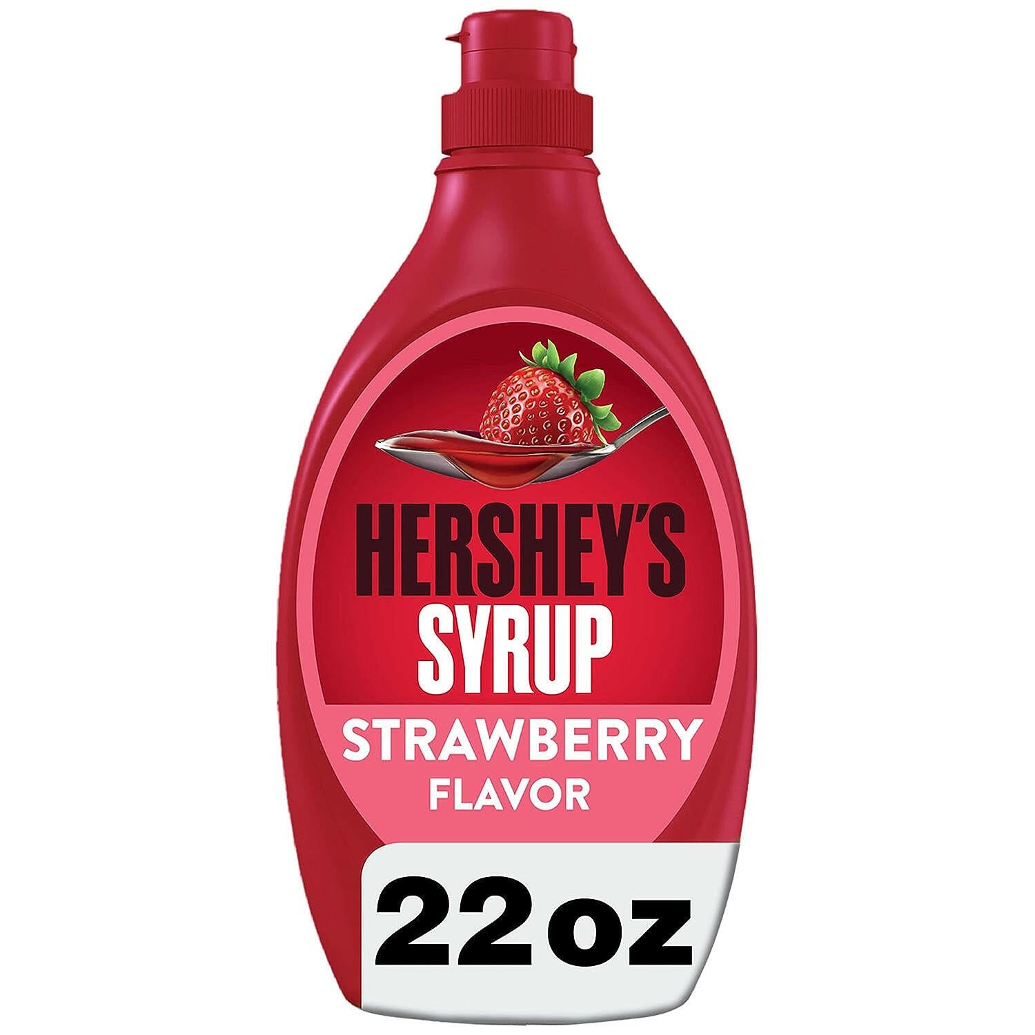 Hershey's Strawberry Syrup Bottle, 22 oz