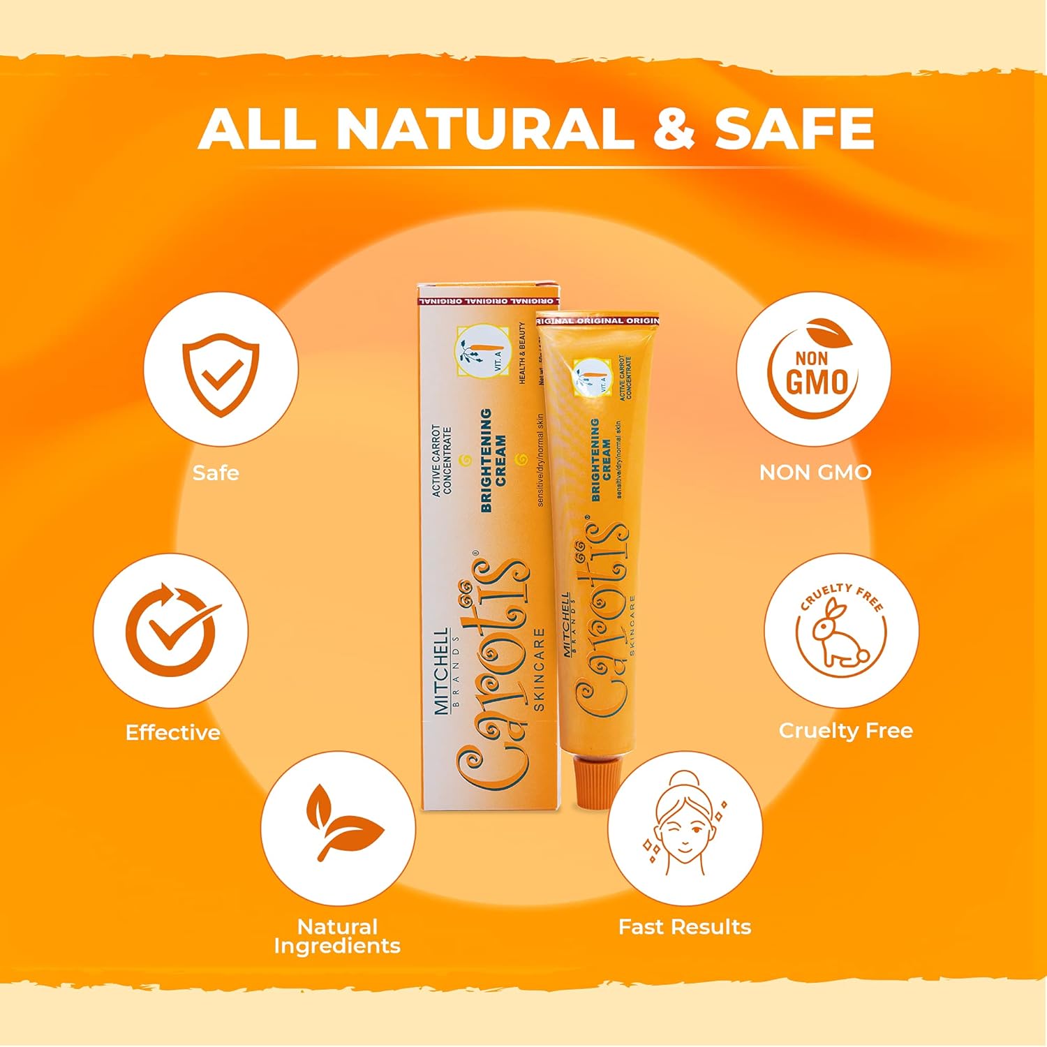 Carotis Brightening Cream with Active Carrot Concentrate 1.76 oz